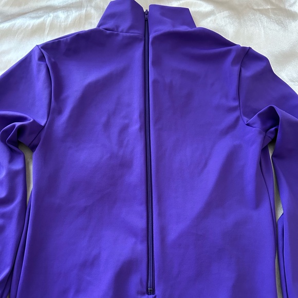 Balera Vibrant Long Sleeve Purple Dancewear Leotard - Picture 5 of 8